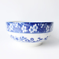 tigela de jantar de porcelana azul e branca